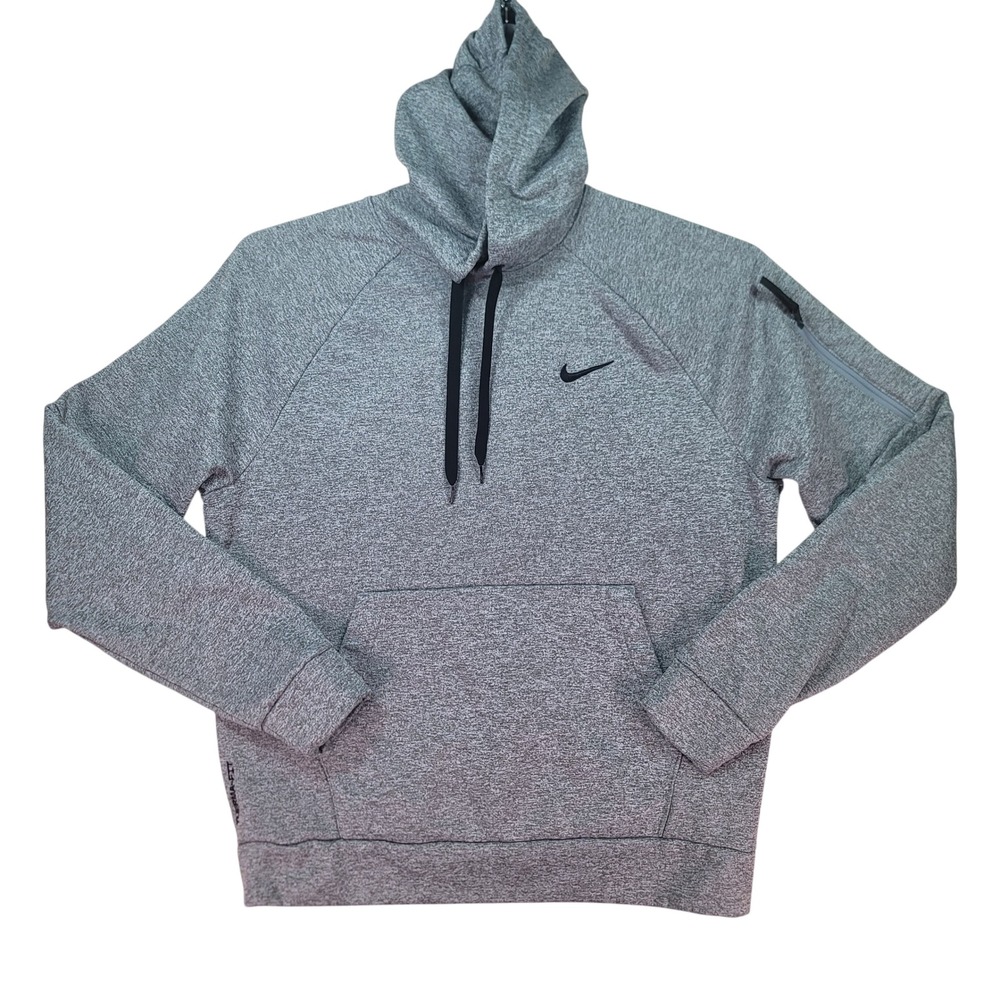 Nike Hoodie Mens Size M Gray Therma-FIT Pullover DQ4834-063